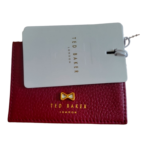 Ted Baker London Handbags - HP😊 NWT Ted Baker London Dark Red Burgundy Crystal Bow Card/ID Holder